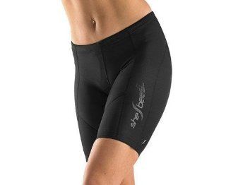 Shebeest Womens Century Elite Cycling Shorts, Black, Medium  Cycling Compression Shorts  Sports & Outdoors