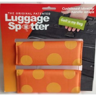 Orange/ Yellow Polka Dot Luggage Spotter