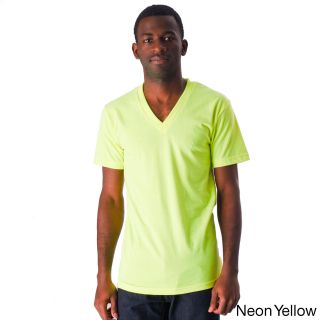 American Apparel American Apparel Unisex Poly cotton Short Sleeve V neck Yellow Size XS