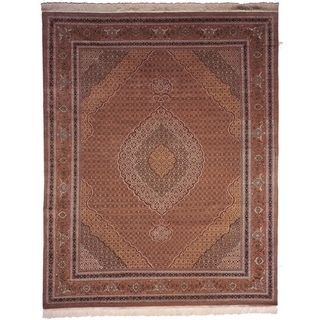 Safavieh Hand knotted Tabriz Herati Multi Wool/ Silk Rug (5 X 7)