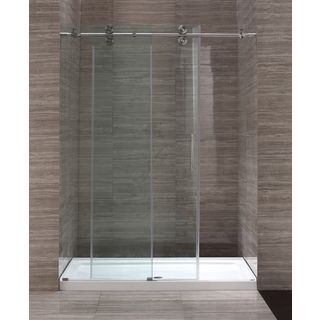 60 inch Glass Shower Enclosure With Acrylic Base