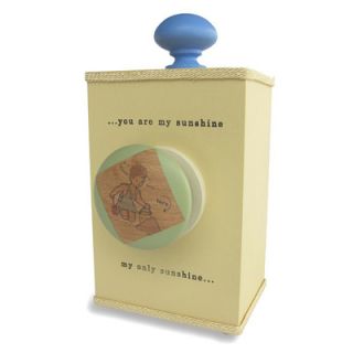 Tree by Kerri Lee You Are My Sunshine Wind Up Music Box in Distressed Yello