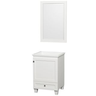 Wyndham Collection Wyndham Collection Acclaim 24 inch Single White Vanity White Size Single Vanities