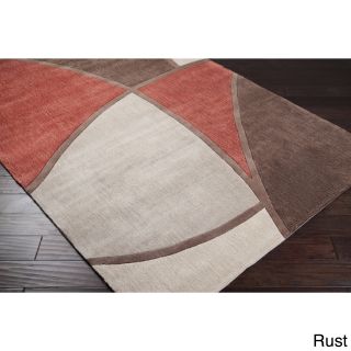 Hand tufted Abstract Geometric Contemporary Area Rug (2 X 3)