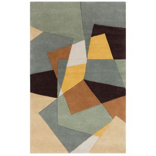 Hand tufted Abstract Geometric Contemporary Area Rug (8 X 11)