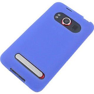 Silicone Skin BLUE Rubber Soft Cover Case for HTC EVO 4G (SPRINT) [WCS844] Cell Phones & Accessories