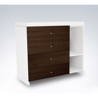 ducduc AJ 4 Drawer Changer AJ4DC FrSh W Dr Finish Stained Walnut