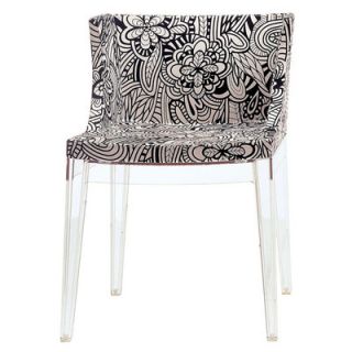 Kartell Mademoiselle Chair 489X Frame Finish Black, Fabric Cartagena in Bla