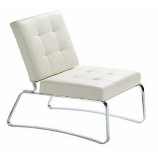 Nuevo Hermes Lounge Chair HGAF Hermes Color White Naugahyde