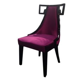 Skyline Purple Velvet Side Chair