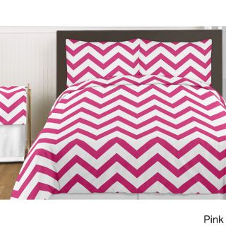 Sweet Jojo Designs Sweet Jojo Designs Chevron Zigzag 3 piece Childrens Bedding Set Pink Size Full