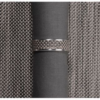 Chilewich Mini Basketweave Napkin Ring 100324 0 Color Light Grey