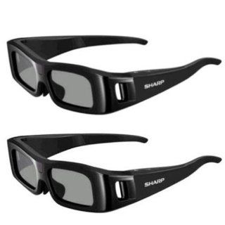 2 Sharp Active Shutter 3D Glasses with 75 hours of continuous use Compatible with LC 60LE745U LC 60C7450U LC 90LE745U LC 60LE845U LC 60C8470U LC 60LE847U LC 70LE745U LC 70C7450U LC 70LE845U LC 70LE847U LC 70C8470U LC 80LE844U Electronics