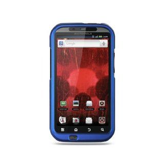 Blue Hard Cover Case for Motorola Droid Bionic XT865 Cell Phones & Accessories