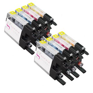 Sophia Global Compatible Ink Cartridge Replacement For Brother Lc75 (2 Black, 2 Cyan, 2 Magenta, And 2 Yellow)