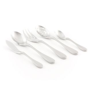 Knork 5 Piece Serving Set KNRK1003 Color Glossy Head, Frosted Handle