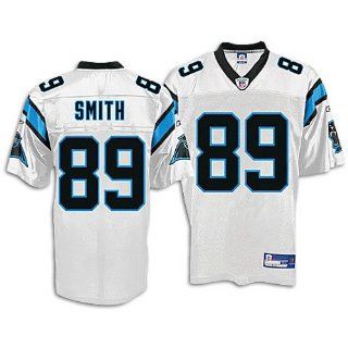 Steve Smith Carolina Panthers White NFL Replica Jersey   Large  Sports Fan Jerseys  Clothing