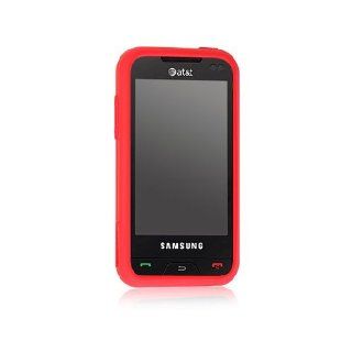 Red Soft Silicone Gel Skin Cover Case for Samsung Eternity SGH A867 Cell Phones & Accessories