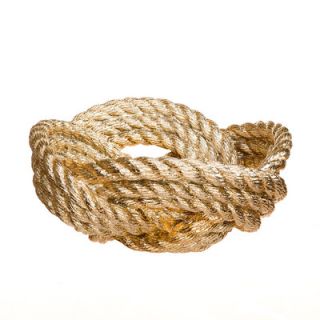 Areaware Reality Knot Rope Bowl HARBR2G / HARBR2B Color Gold