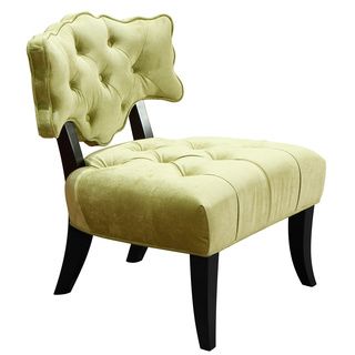 Diva Sage Green Velvet Armchair