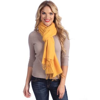 Womens Golden Rod Jacquard Cashmere And Silk Stole