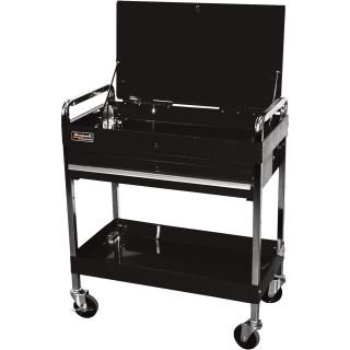 Homak Industrial Service Cart — Black, Model# BK05500190  Work Carts