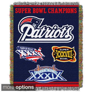 Nfl Super Bowl Champion Woven Tapestry Throw (multi Team Options)