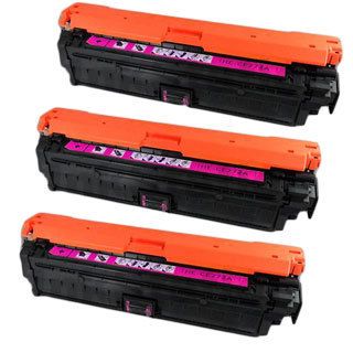 Hp Ce273a (hp 650a) Compatible Magenta Toner Cartridge (pack Of 3)