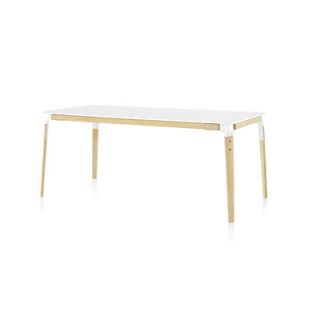 Magis Steelwood Table MGS70./TYM Finish Natural Beech / White