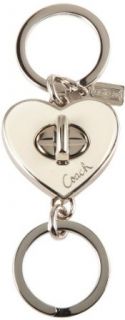 NEW Coach Heart Turnlock Valet Keychain White F92740 Clothing