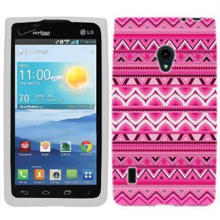 LG Lucid 2 VS870 Aztech Andes Pink Tribal Pattern Phone Case Cover Cell Phones & Accessories