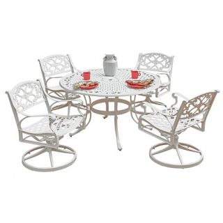 Home Styles Biscayne Outdoor Dining Set, 42in Table   Swivel Chairs