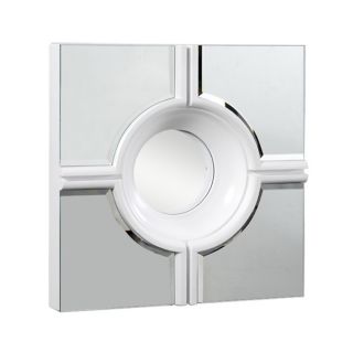 Christopher Knight Home Modern Square White Lacquer Mirror