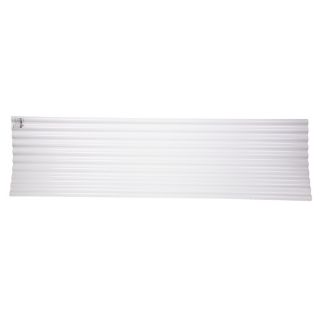 Tuftex 12 ft x 26 in .3 Gauge Opaque White Corrugated Pvc Roof Panel