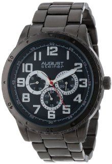 August Steiner Men's AS8060BK Quartz Multi Function Bracelet Watch August Steiner Watches
