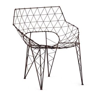 Speed Rusted Metal Frame Chair (set Of 2)