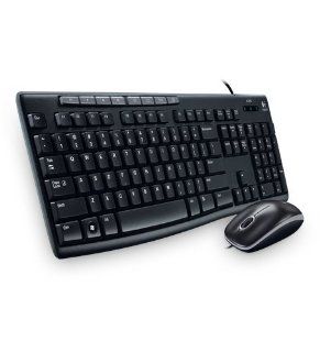 Logitech Media Combo Keyboard and Mouse (Black) (MK200) Electronics