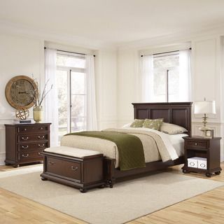 Colonial Classic Bed, Night Stand, Chest, And Bench