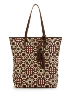 Abstract Print Canvas Tote by Isabella Fiore