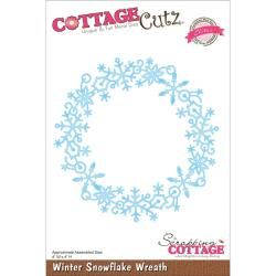 Cottagecutz Elites Die 4 X4   Winter Snowflake Wreath
