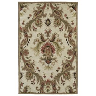 Hand tufted Lawrence Multicolored Damask Wool Rug (76 X 9)