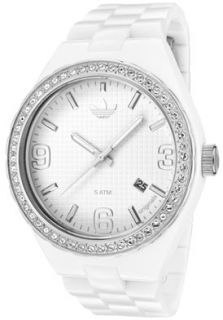 Adidas ADH2505  Watches,Cambridge White Textured Dial White Crystal White Plastic, Casual Adidas Quartz Watches