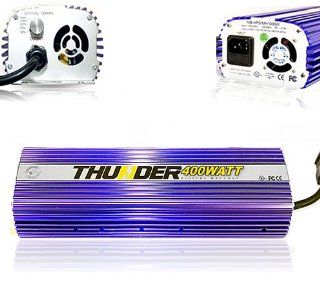 THUNDER (TM) Horticulture TBF400 Hydroponic 400   Watt HPS MH Digital Dimmable Electronic Ballast for Grow Lights   (CE Certified and UL Listed)   5 Year Manufacturer Warranty  Plant Growing Ballast Assemblies  Patio, Lawn & Garden