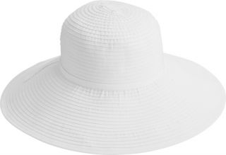 San Diego Hat Company Ribbon Braid Large Brim Hat RBL202   White