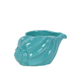 Urban Trends Blue Ceramic Decorative Shell