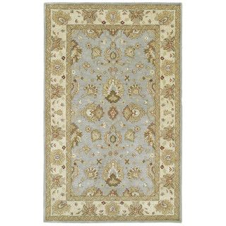 Anabelle Spa Blue Hand tufted Wool Area Rug (8 X 10)