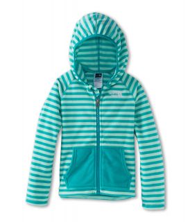 The North Face Kids Novelty Glacier Full Zip Hoodie Girls Sweatshirt (Green)