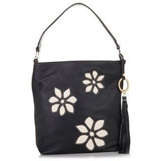 R.J. Graziano "Get Fresh" Genuine Leather Flower Bucket Bag