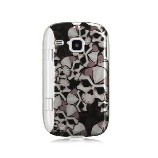 Black Skull Hard Cover Case for Samsung DoubleTime SGH I857 Cell Phones & Accessories