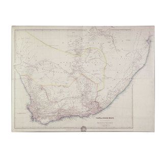 John Arrowsmith Map Of Southern Africa Canvas Art